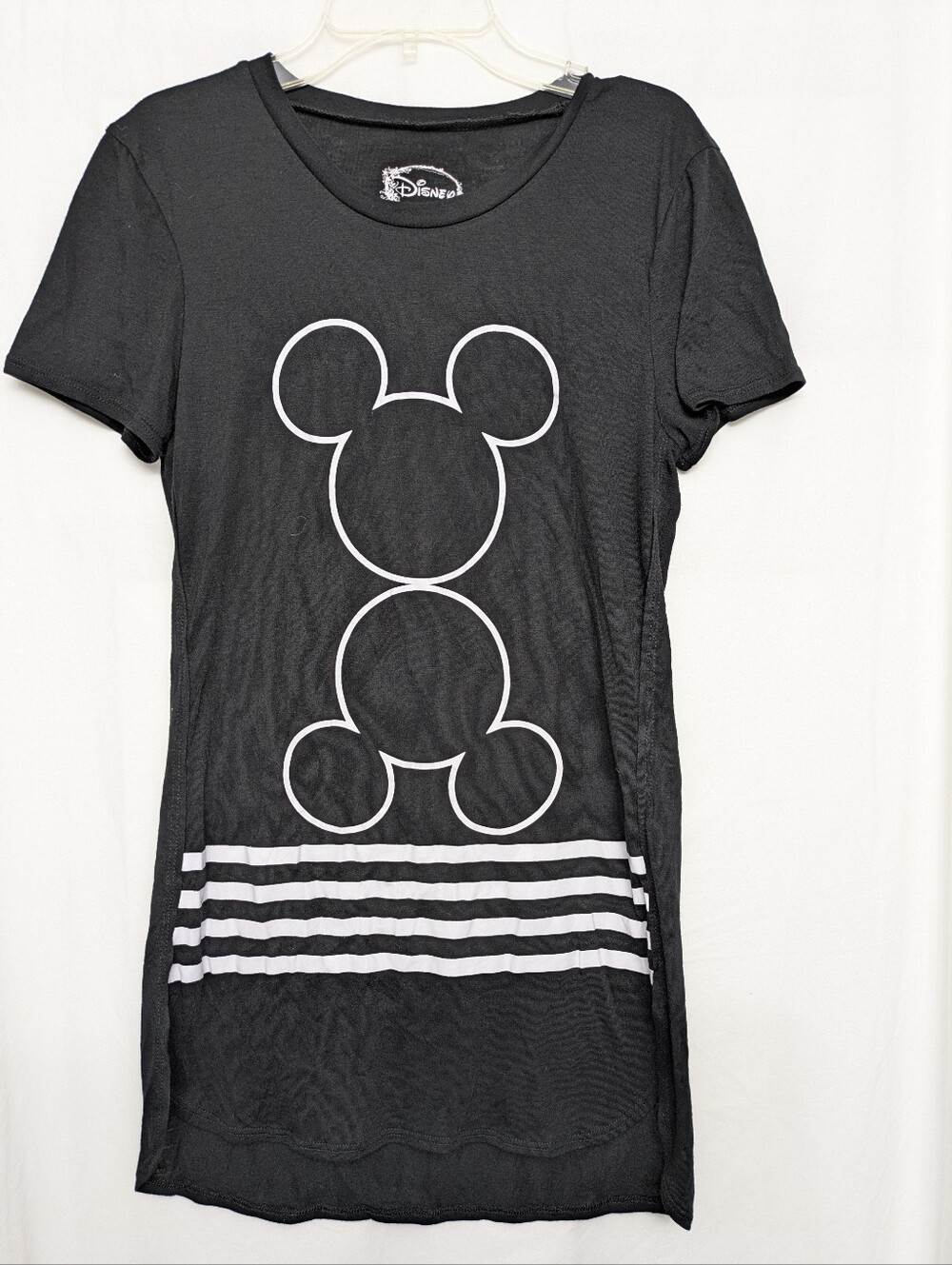 Disney Black and White Mickey Outline Nightgown